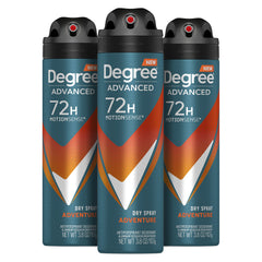 Degree Men Adventure desodorante seco en spray: protección para días activos y sin interrupciones.