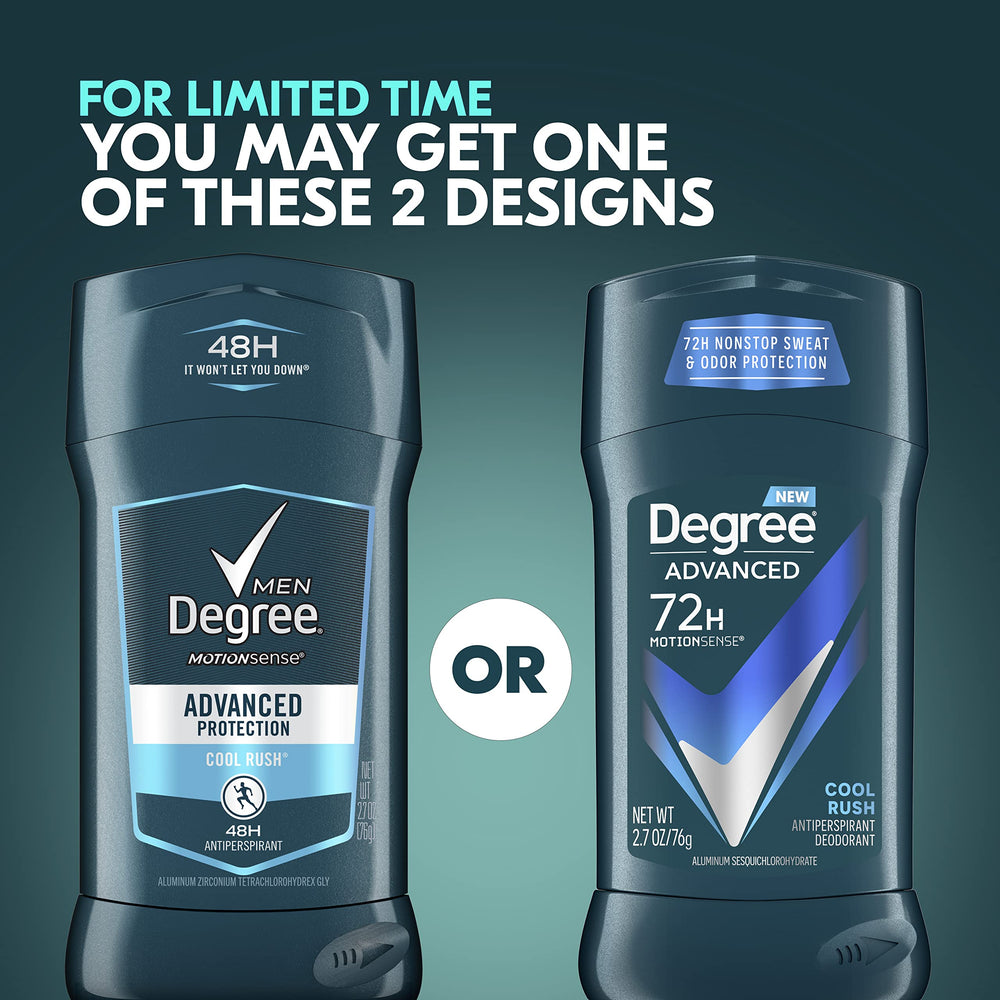 Degree Men Cool Rush: barra desodorante para aplicación diaria y rápida.