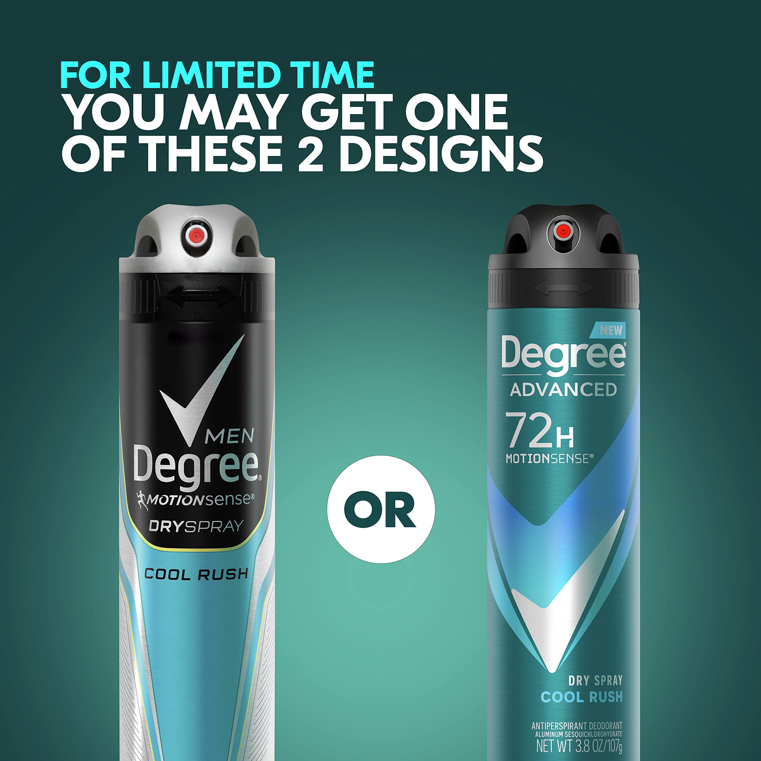 Degree Men Cool Rush: fragancia fresca en el spray para el día a día.