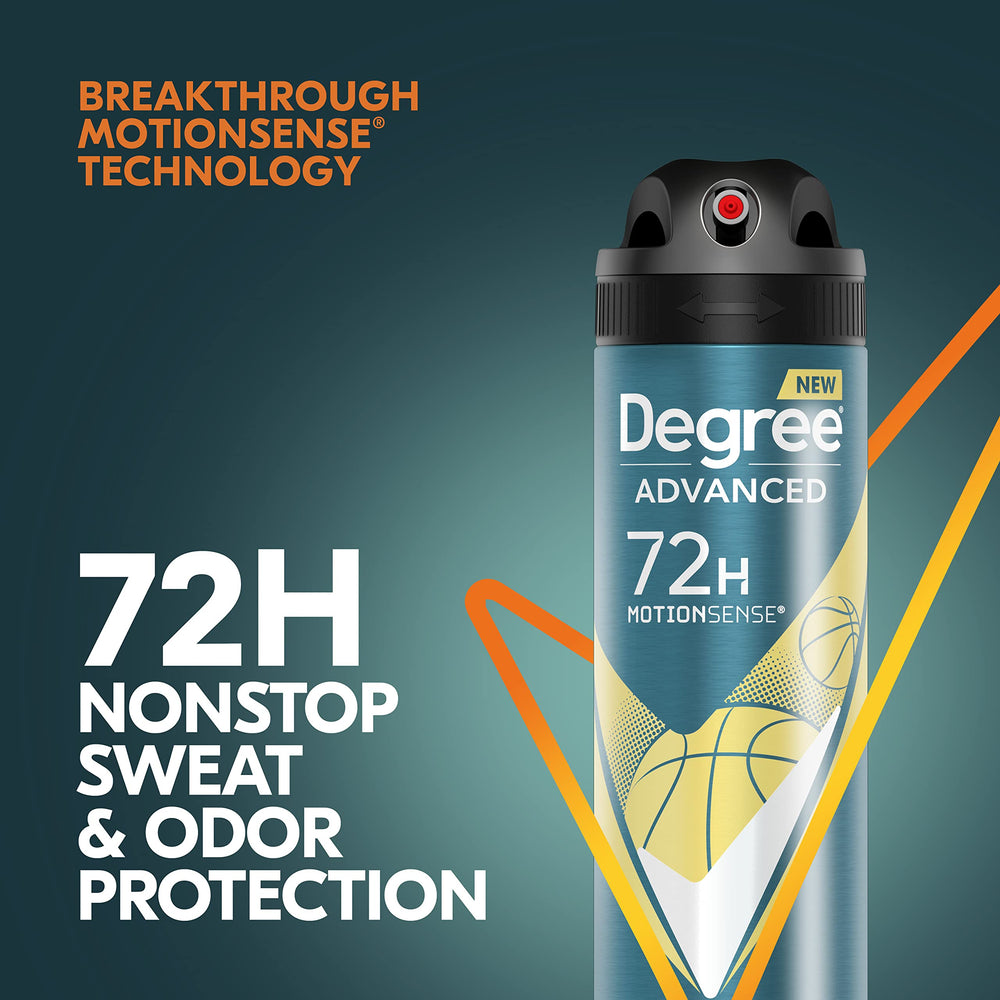 Degree desodorante spray seco mantiene sensación limpia tras la ducha.