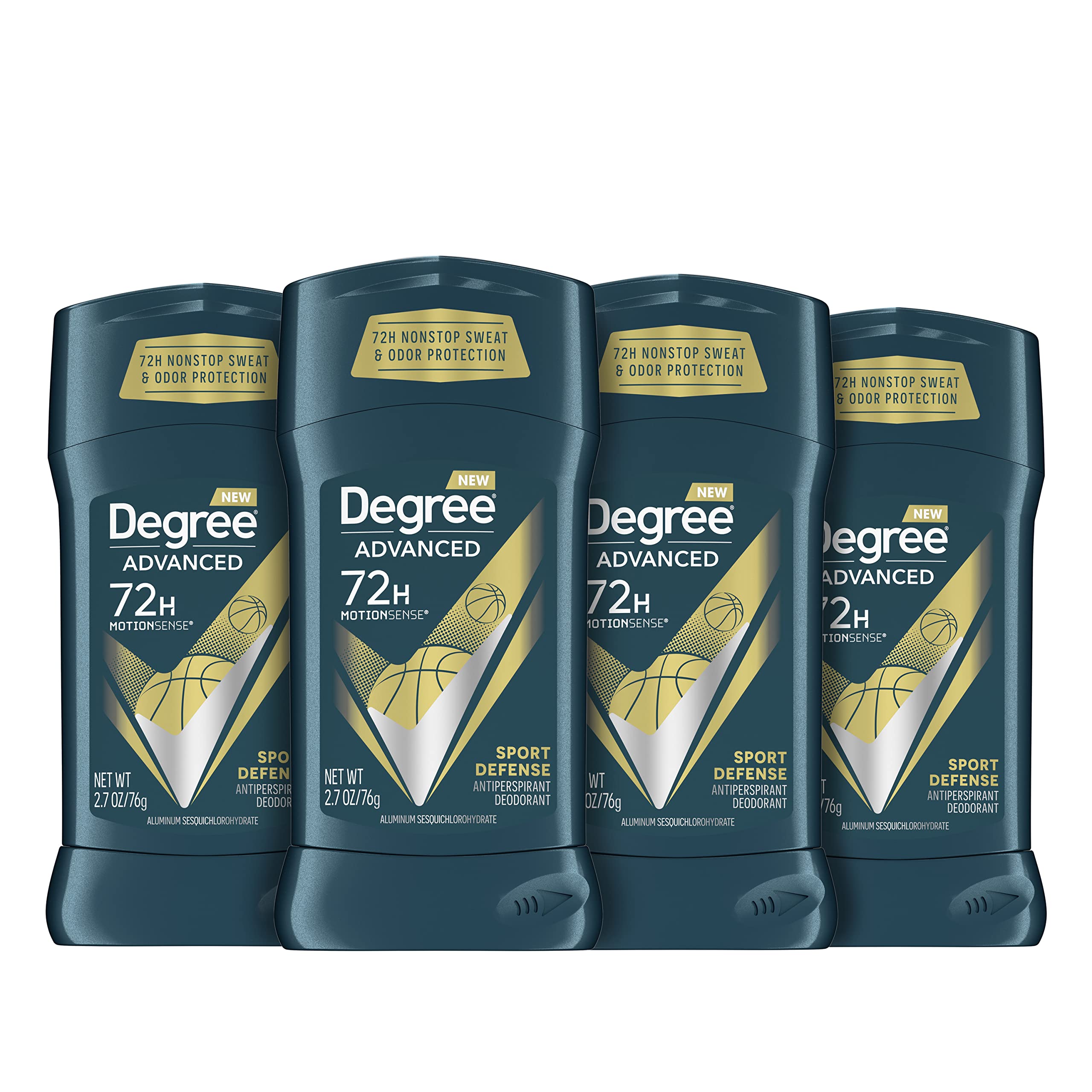 Degree Men Advanced Sport Defense stick application shows smooth glide for all-day confidence