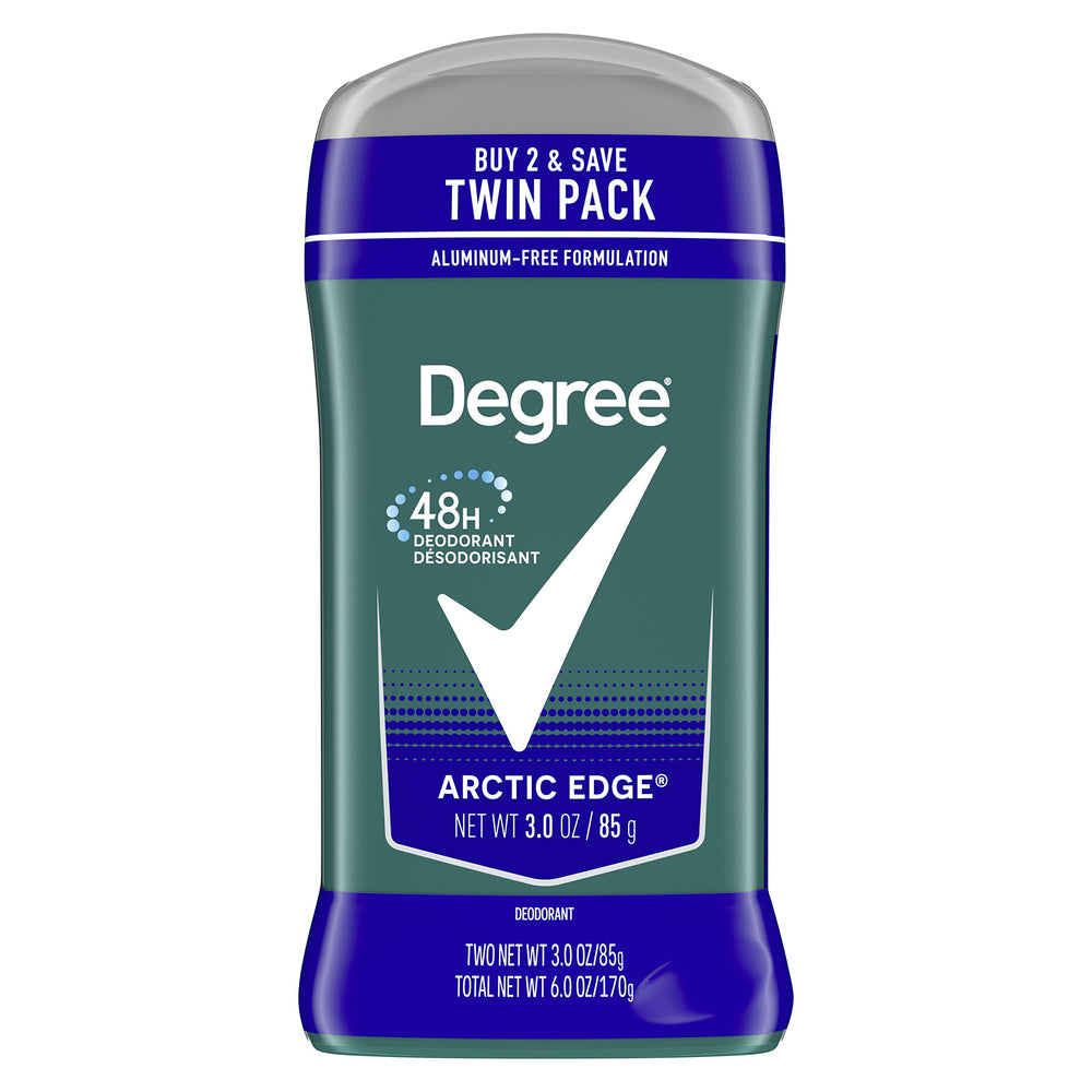 Degree Men Arctic Edge deodorant stick ready for 48-hour odor protection