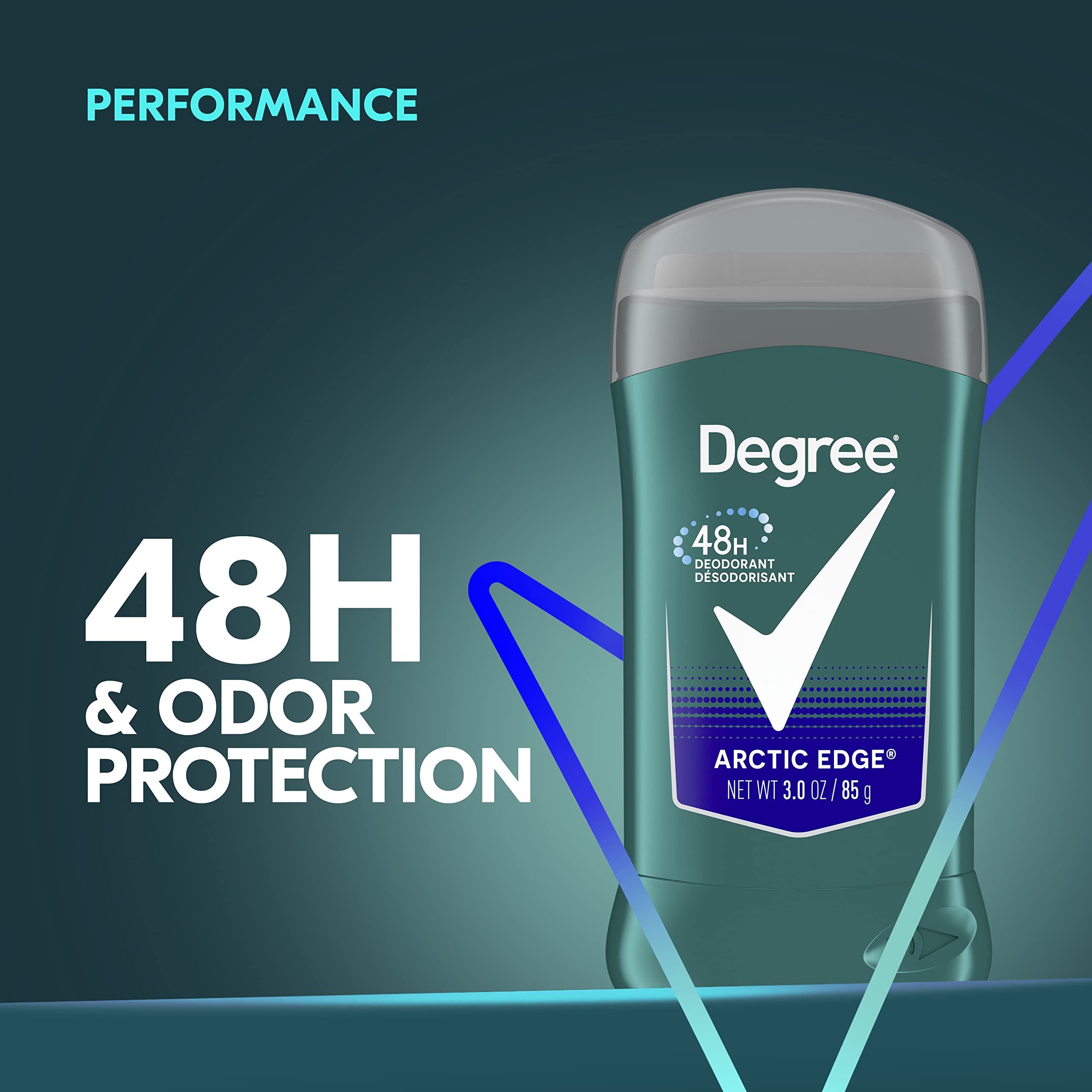 Sleek aluminum-free stick applying to underarm for fresh day