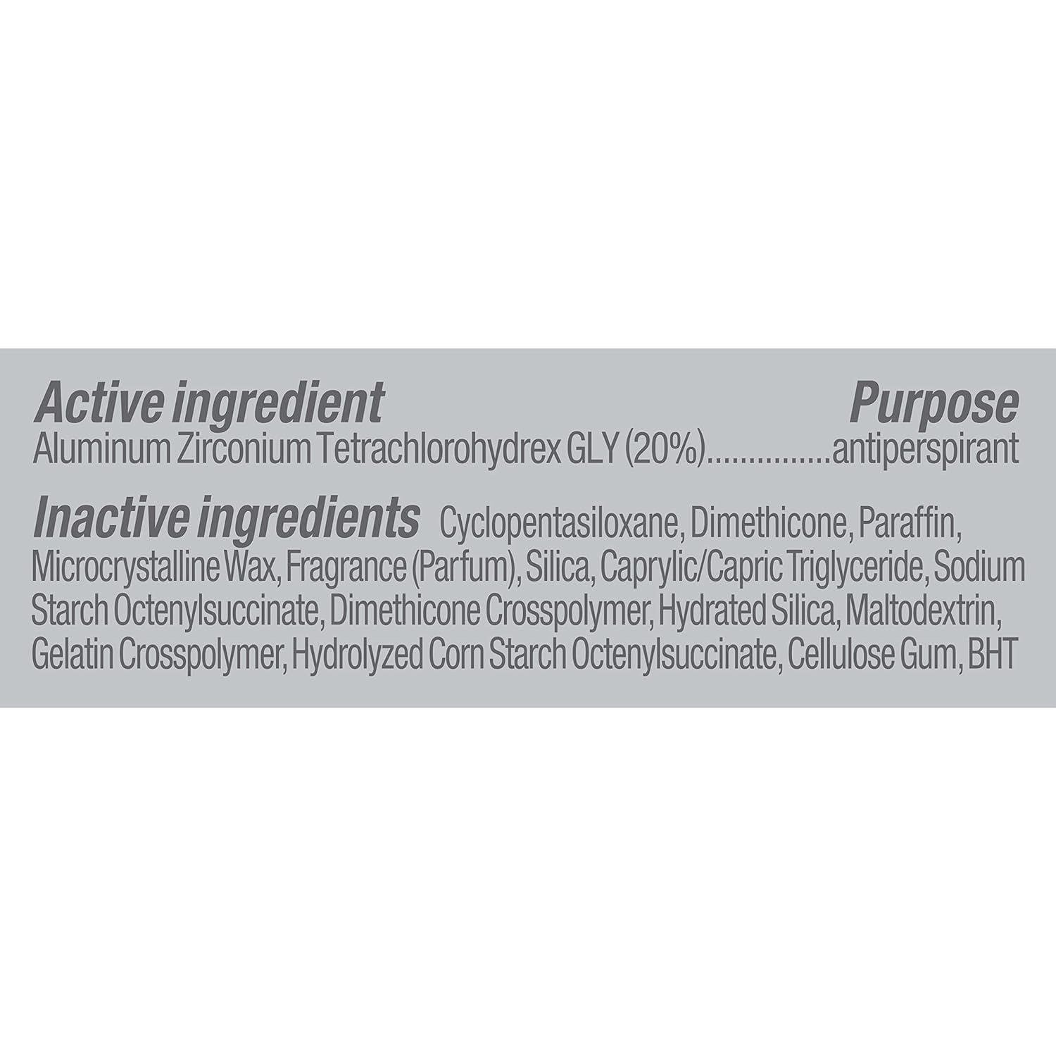 Degree Men Clean Clinical antiperspirant close-up texture on skin