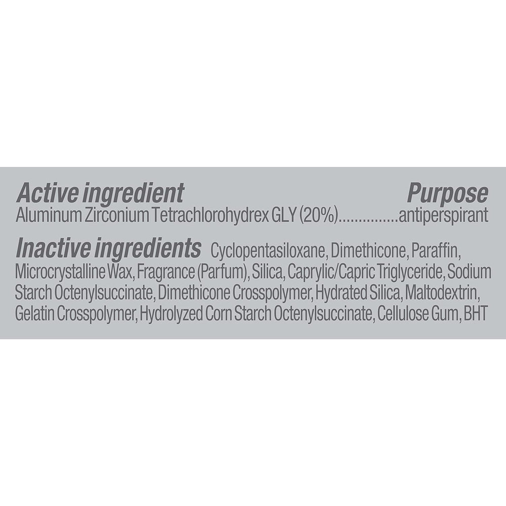 Degree Men Clean Clinical antiperspirant close-up texture on skin