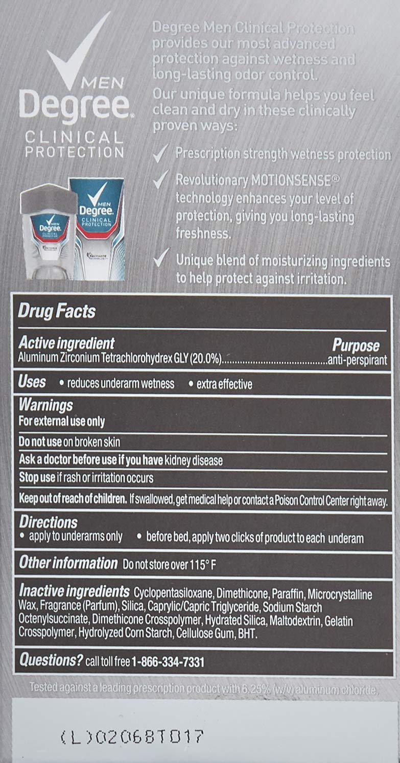 Degree Men 3-pack packaging variation shows convenient multi-pack option.