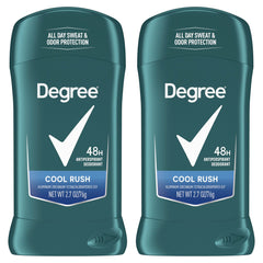 Degree Men Cool Rush bottle pour shows arctic freshness for daily confidence