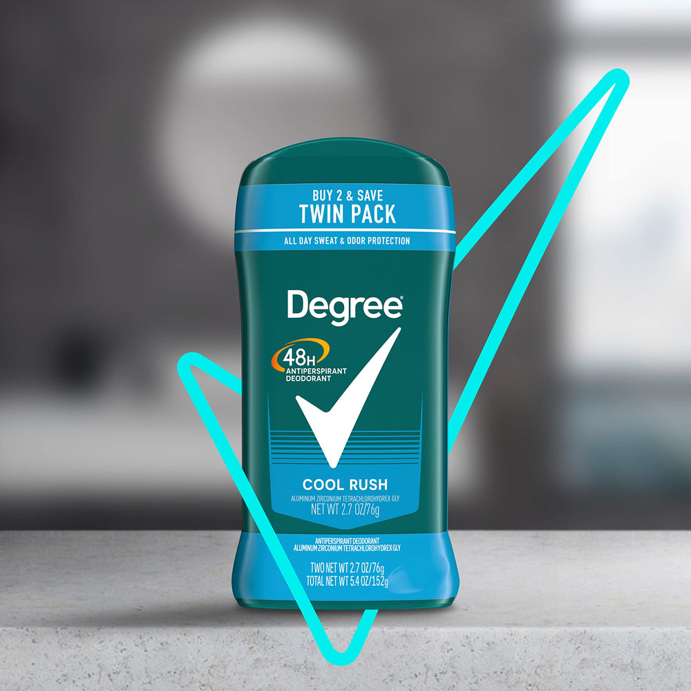 Degree Men Cool Rush movement-ready design supports an active lifestyle