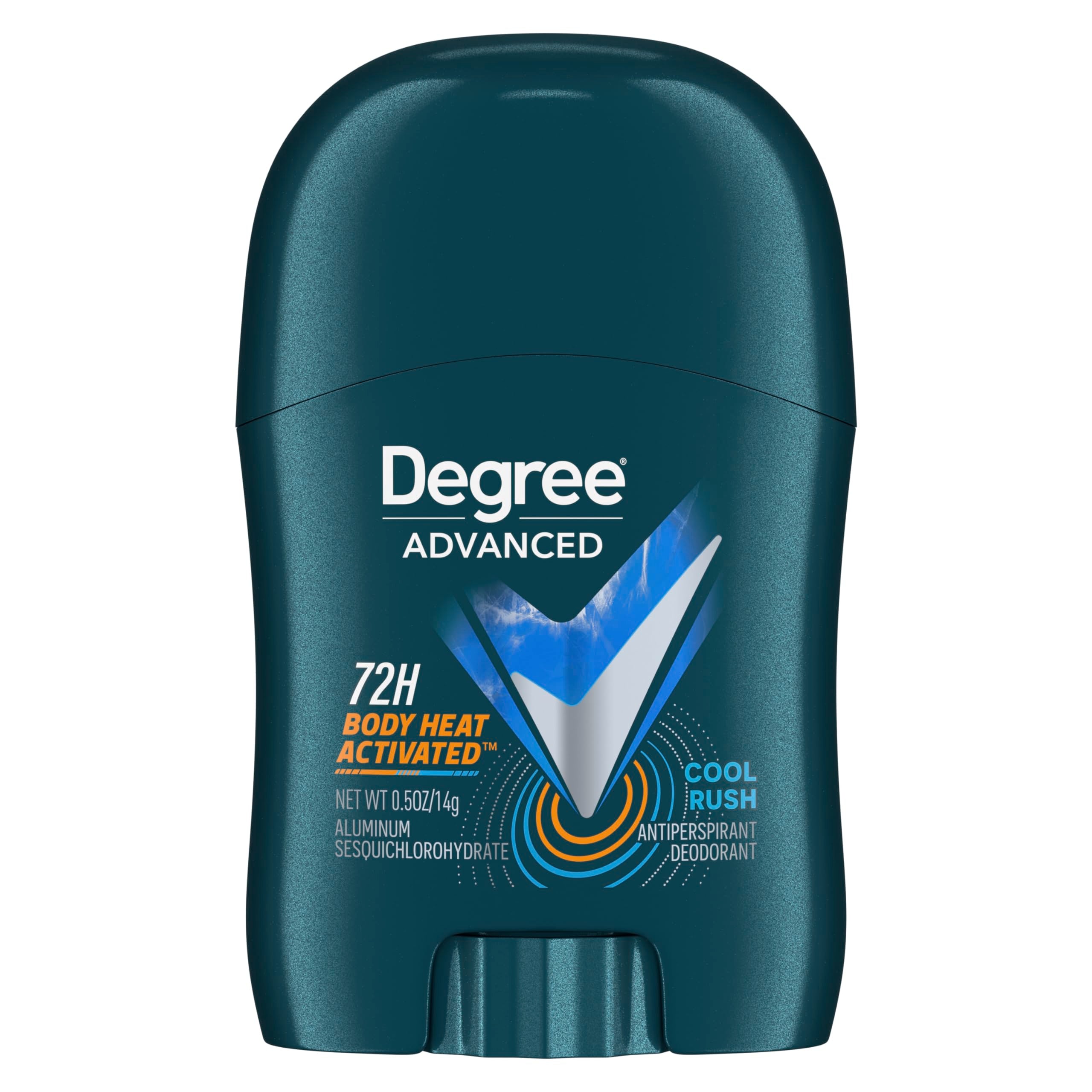 Degree Men Cool Rush pack 36 sticks showing long-lasting protection and fresh confidence