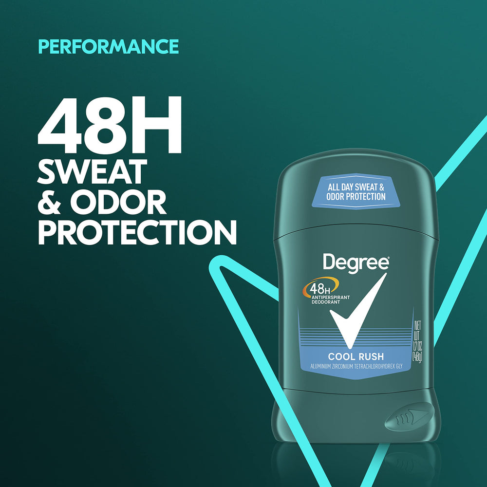 Degree Men Cool Rush pack display signals value for households.