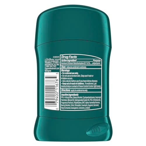 Degree Men Cool Rush front label highlights arctic scent and protection.
