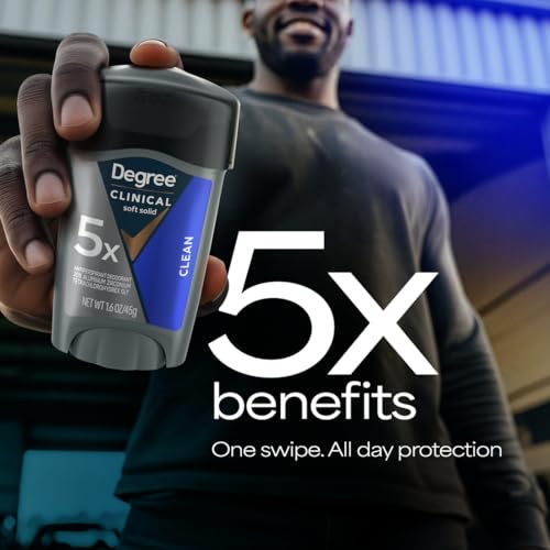 Aplicación suave de Degree Men Clean para uso diario
