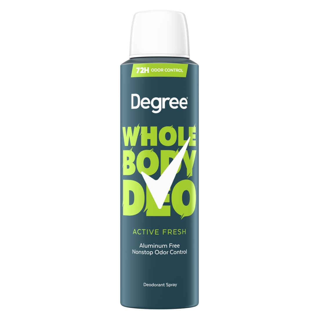 Degree Men desodorante corporal spray para axilas, aroma fresco y protección duradera.