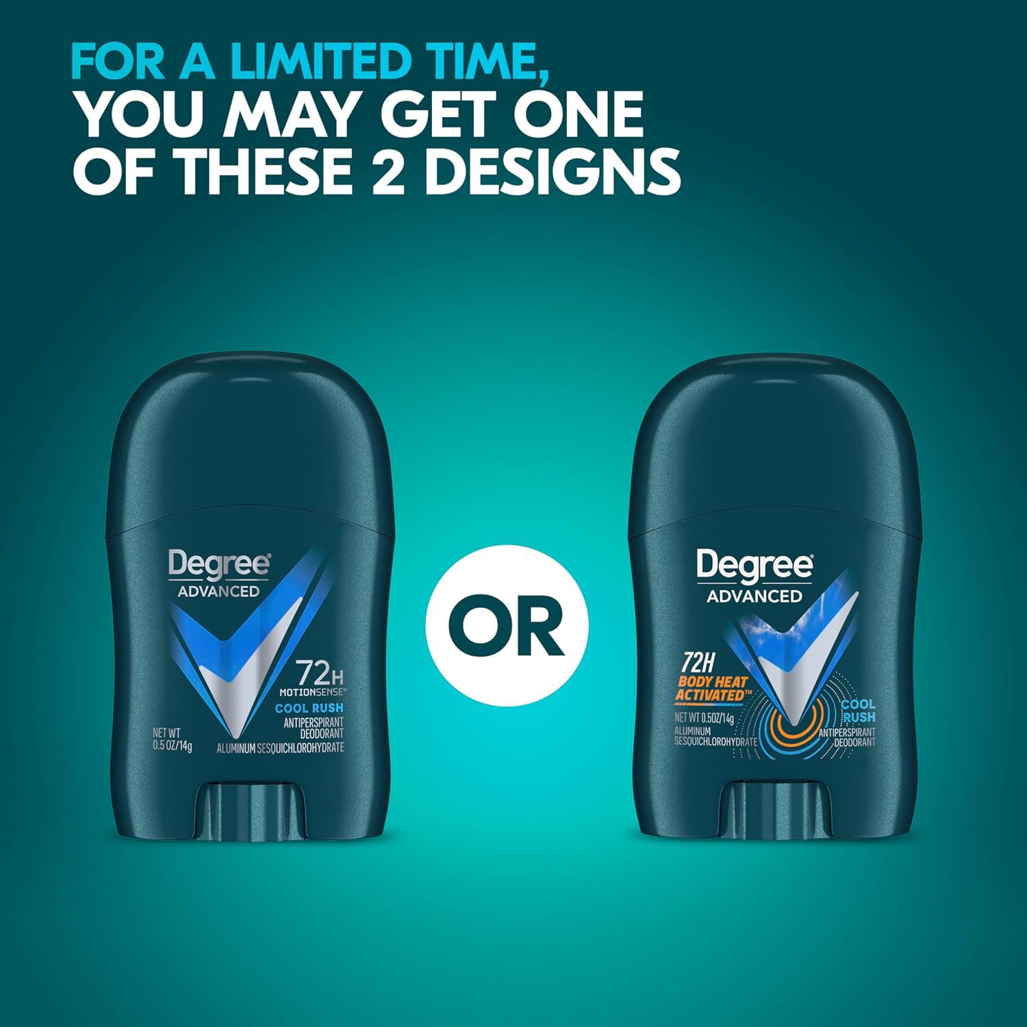 Degree Men desodorante mini, aroma fresco arctico para días activos.