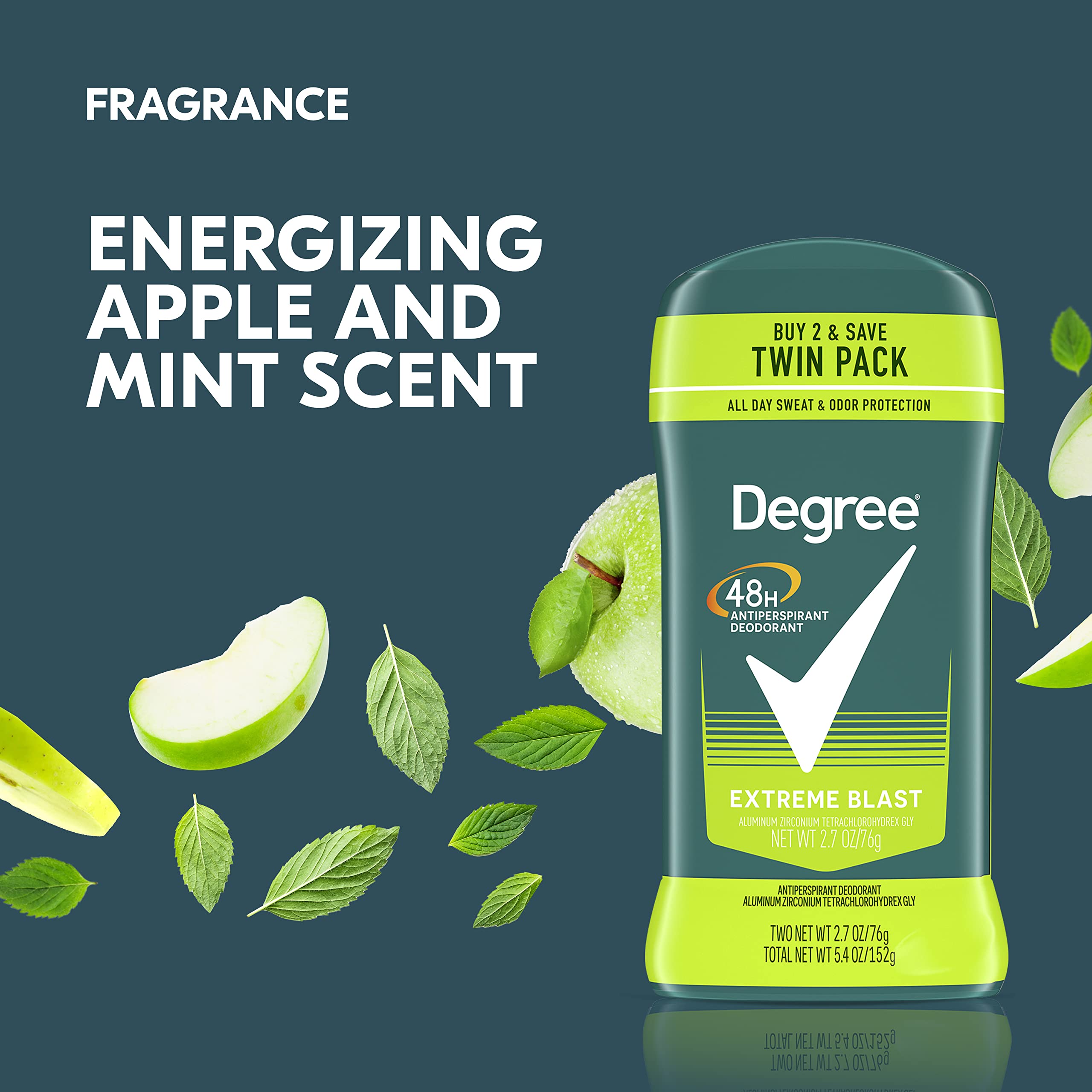 Degree Men Extreme Blast 48-hour protection supports long-day activity