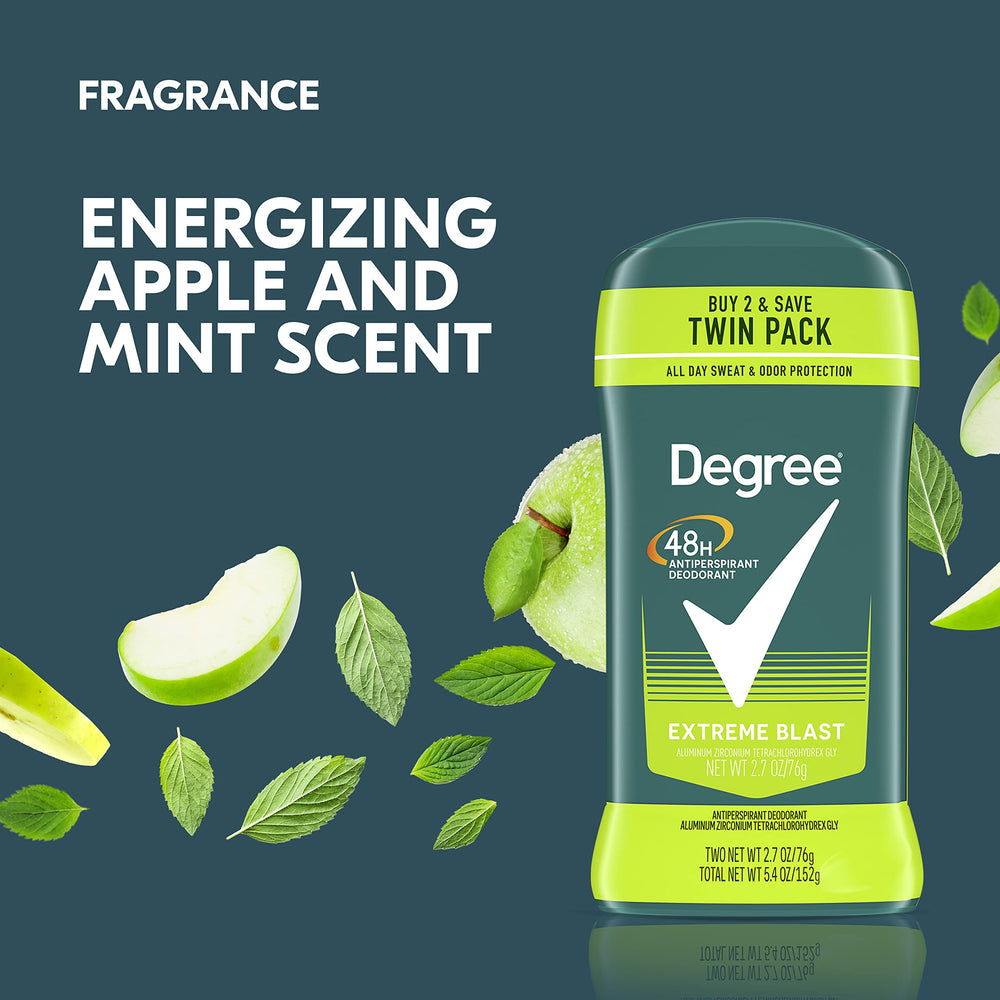 Degree Men Extreme Blast 48-hour protection supports long-day activity