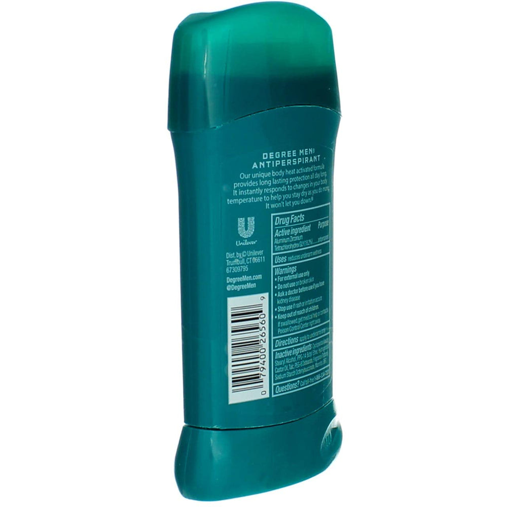 Degree Men Extreme Blast, fragancia mentolada con manzana y melón
