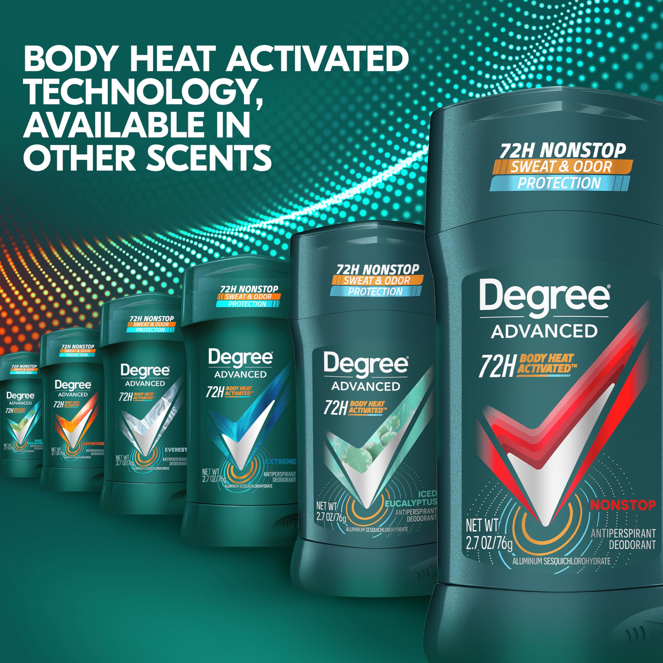 Envase reciclable de Degree Men Nonstop para cuidado del planeta