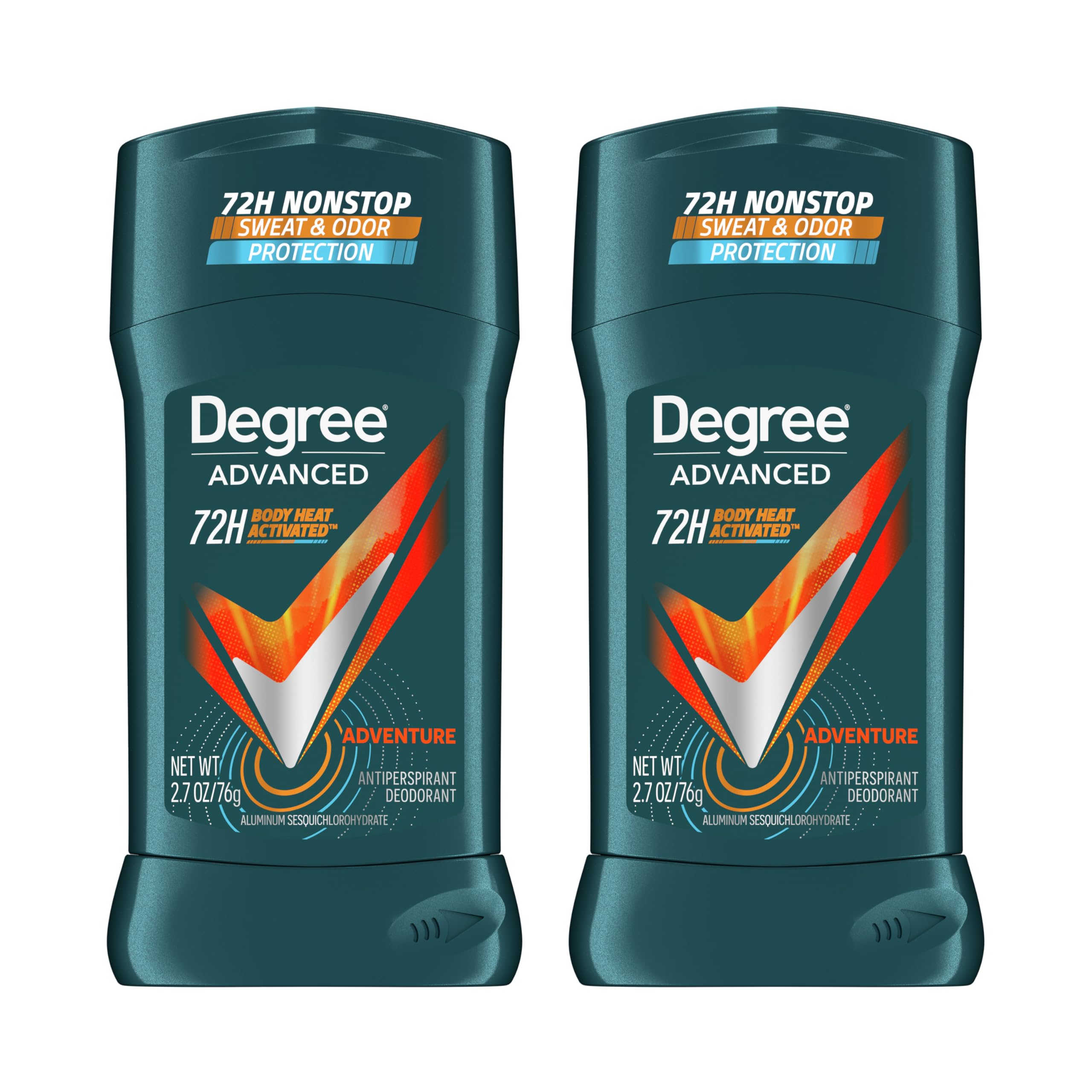 Degree Men Advanced Protection Cool Rush botella 2.7 oz, protección duradera para días activos.