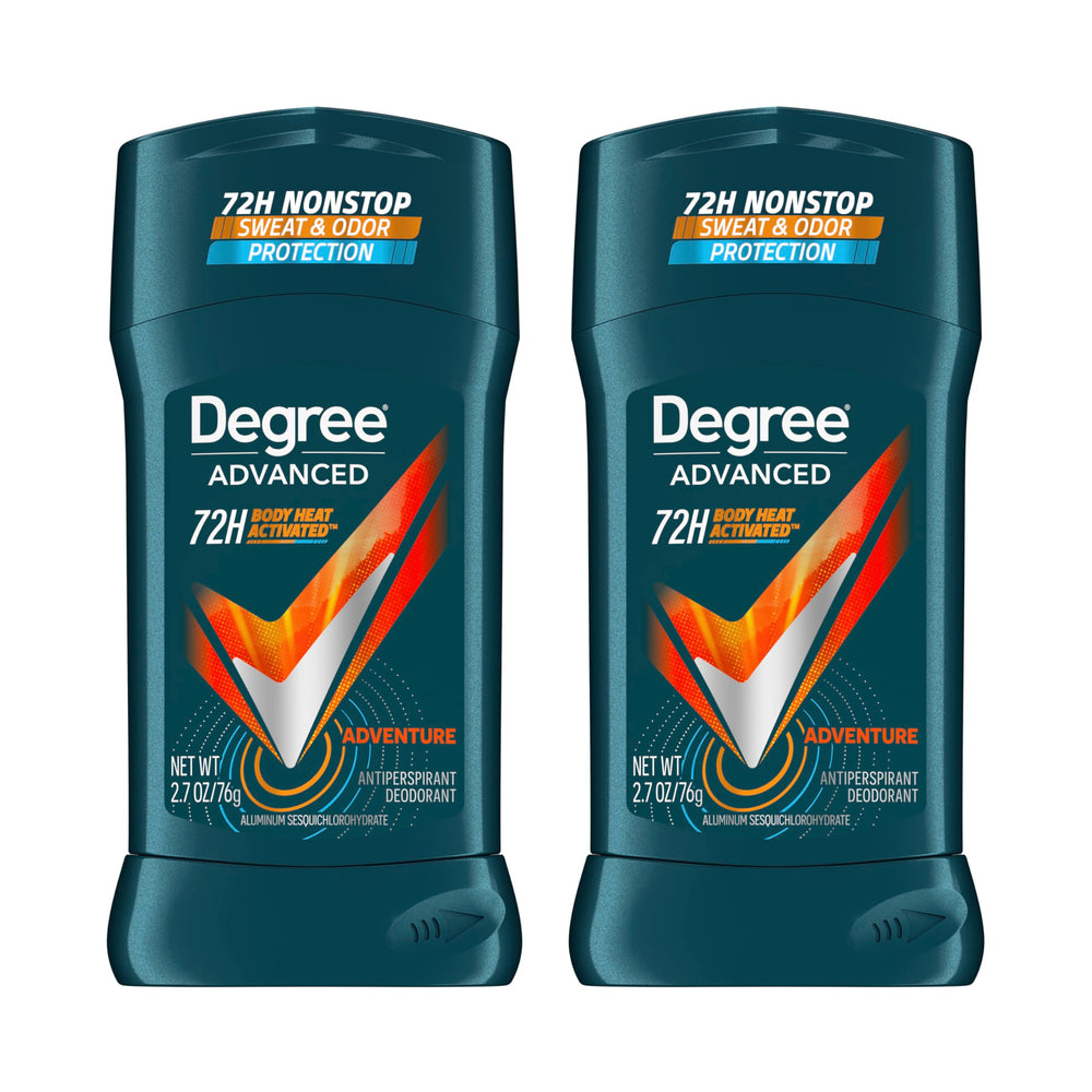 Degree Men Advanced Protection Cool Rush botella 2.7 oz, protección duradera para días activos.