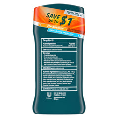 Degree Men Advanced Protection Cool Rush pack dos, opción conveniente para uso diario.