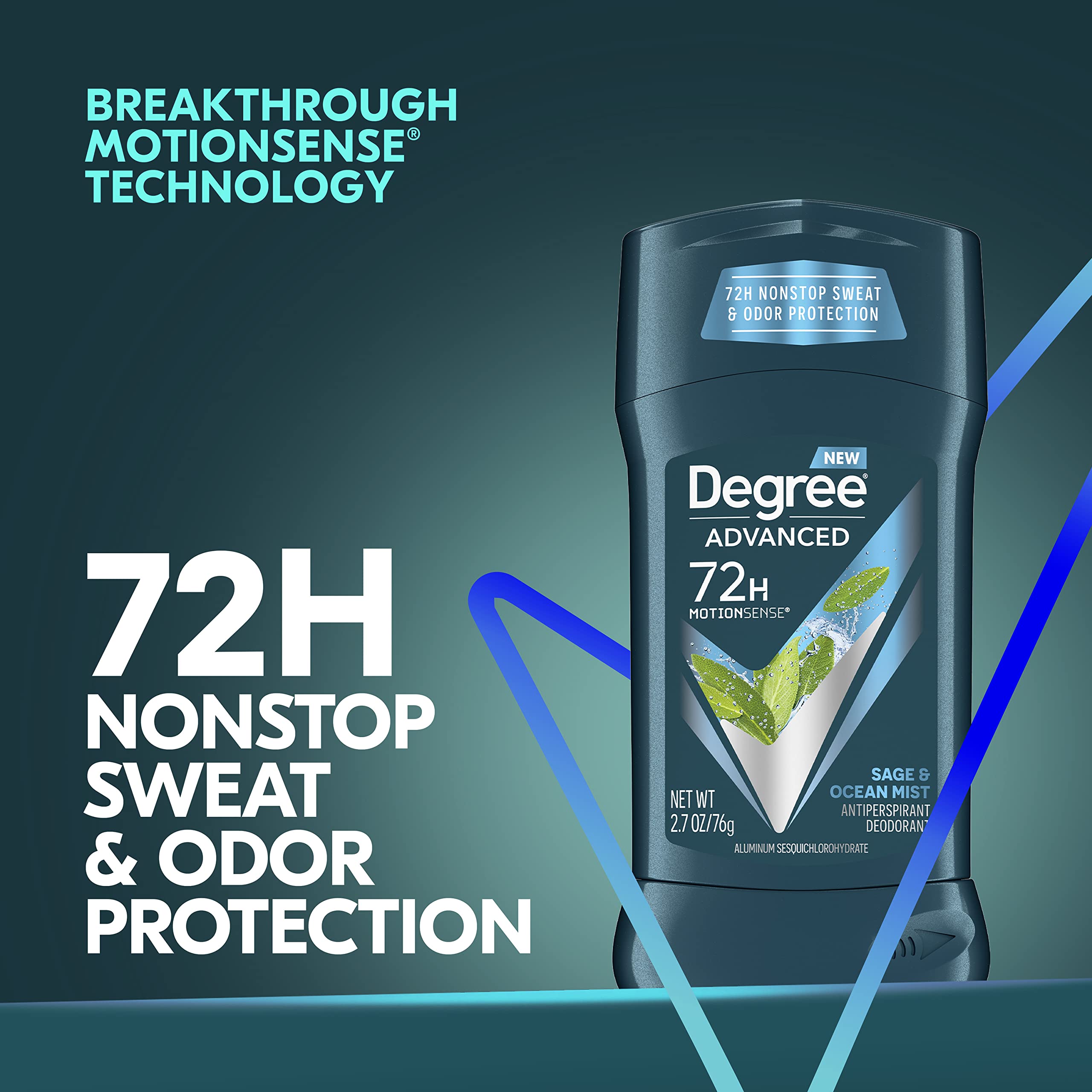 Glide-on application of Degree Men Sage & Ocean Mist on the arm.