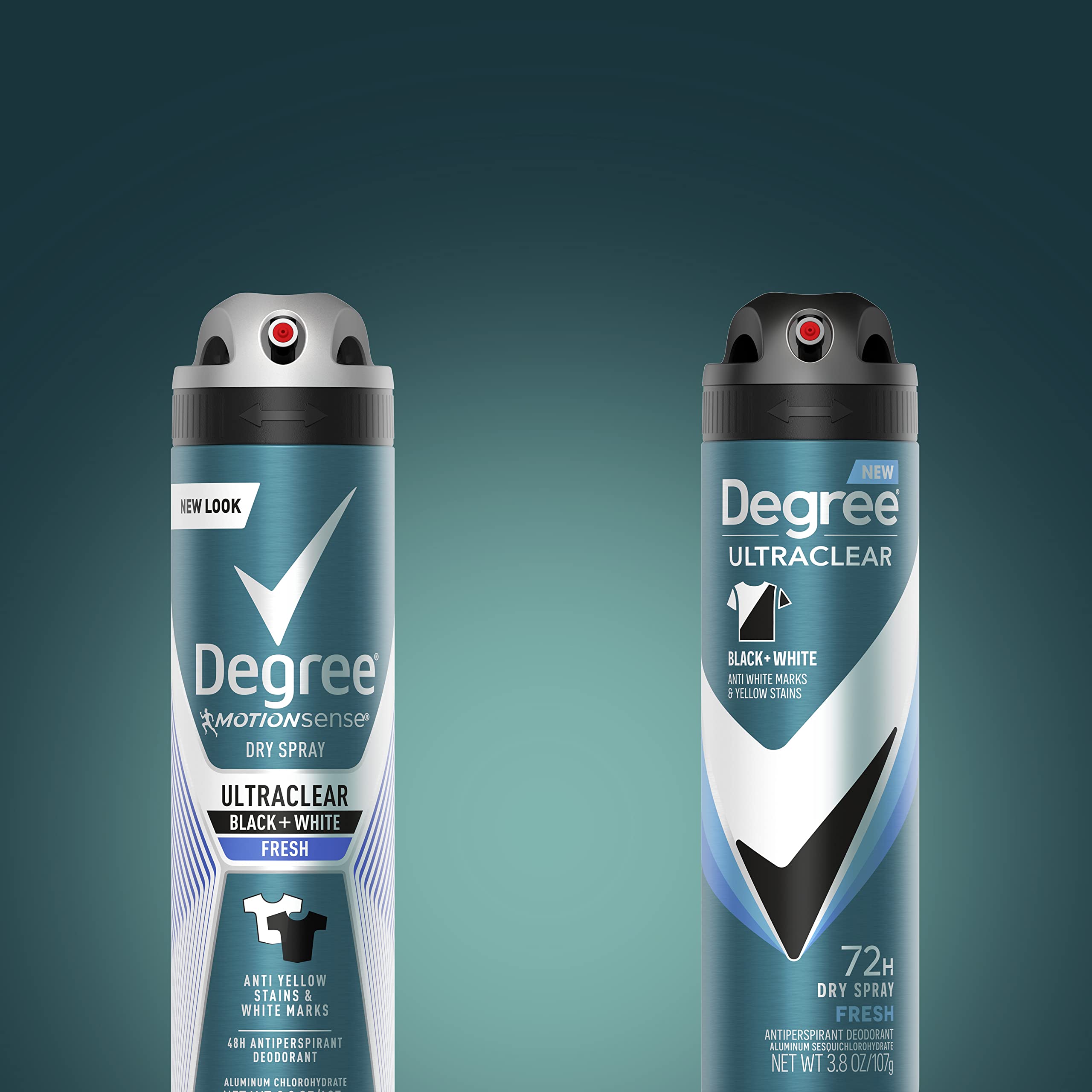 Degree Men UltraClear protección de manchas en prendas blancas.