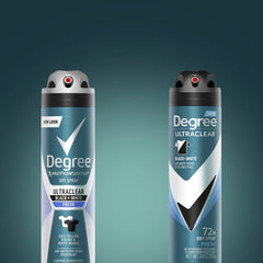 Degree Men UltraClear protección de manchas en prendas blancas.