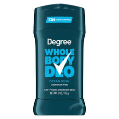 Degree Men Ocean Rush bottle shows clear glide and long-lasting odor protection.
