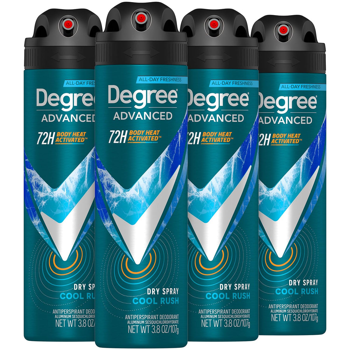 Degree Men Cool Rush deodorant spray bottle for daily wear