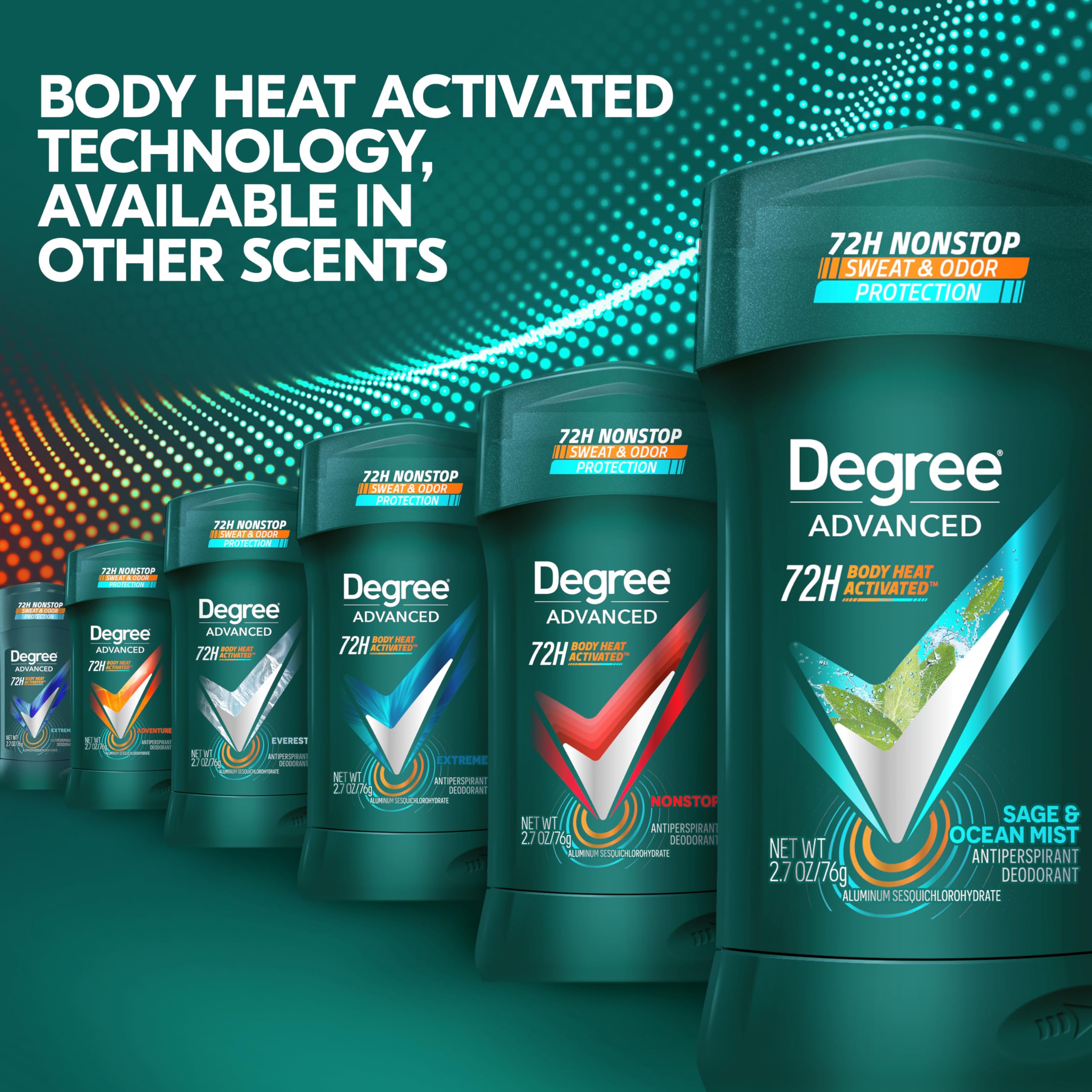 Degree Men Sage & Ocean Mist in gym setting for active use.