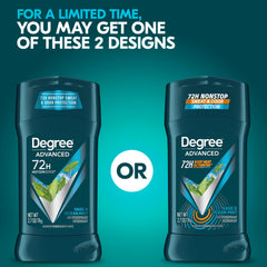 Degree Men Sage & Ocean Mist stick during application demonstrates quick swipe.