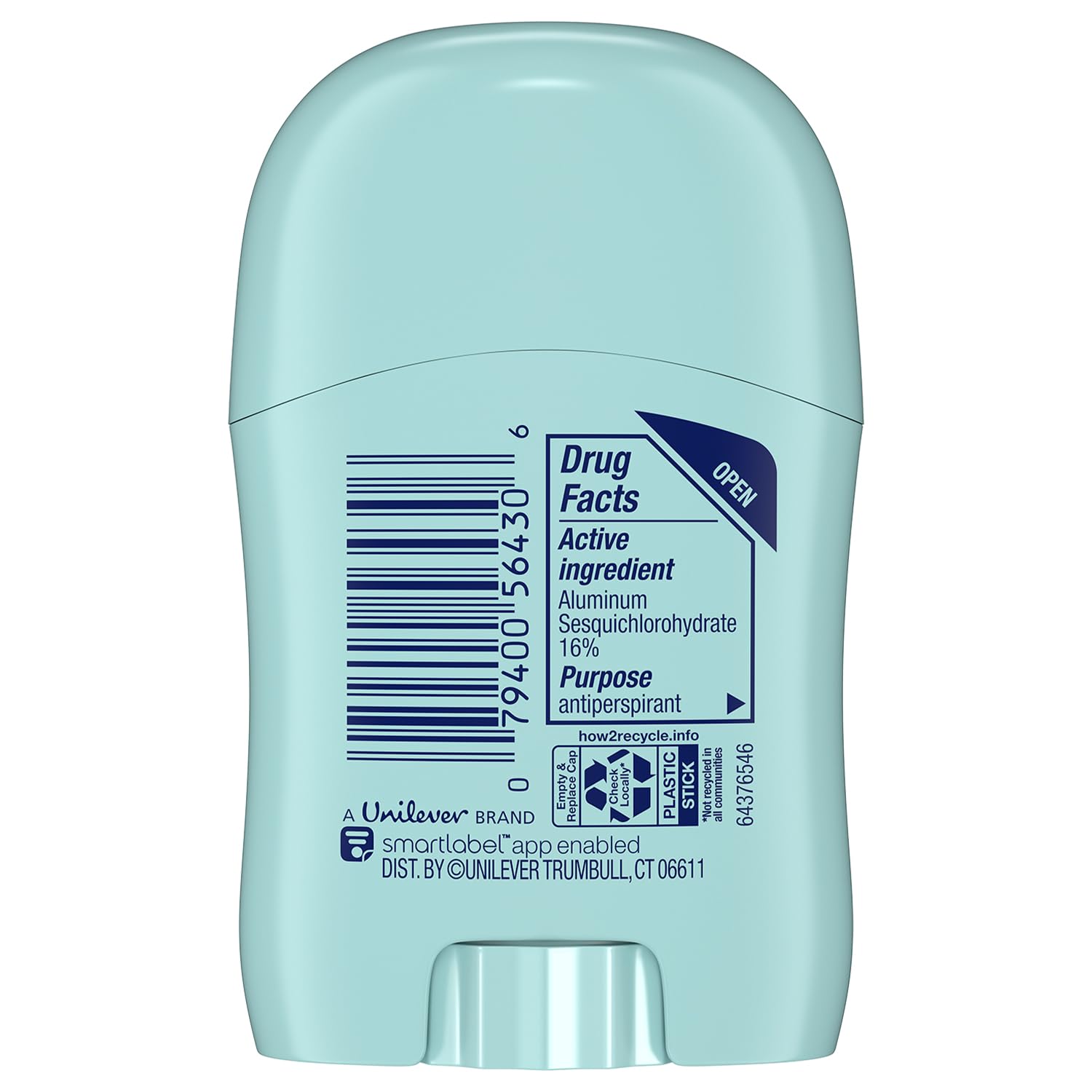 Degree Shower Clean, mini desodorante en estuche de viaje, ideal para bolso