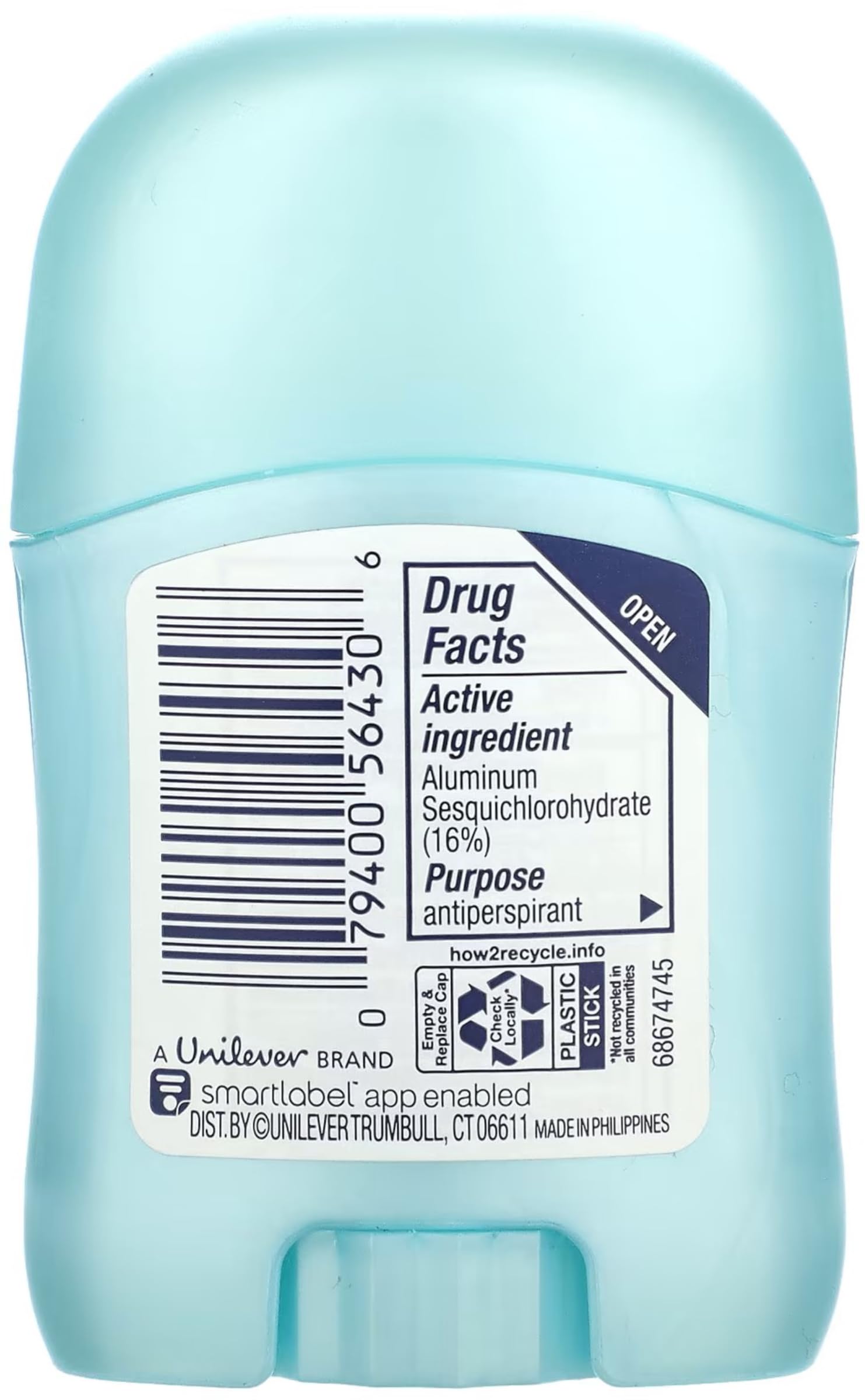 Degree Travel-size deodorant-pack image emphasizes compact protection for trips.