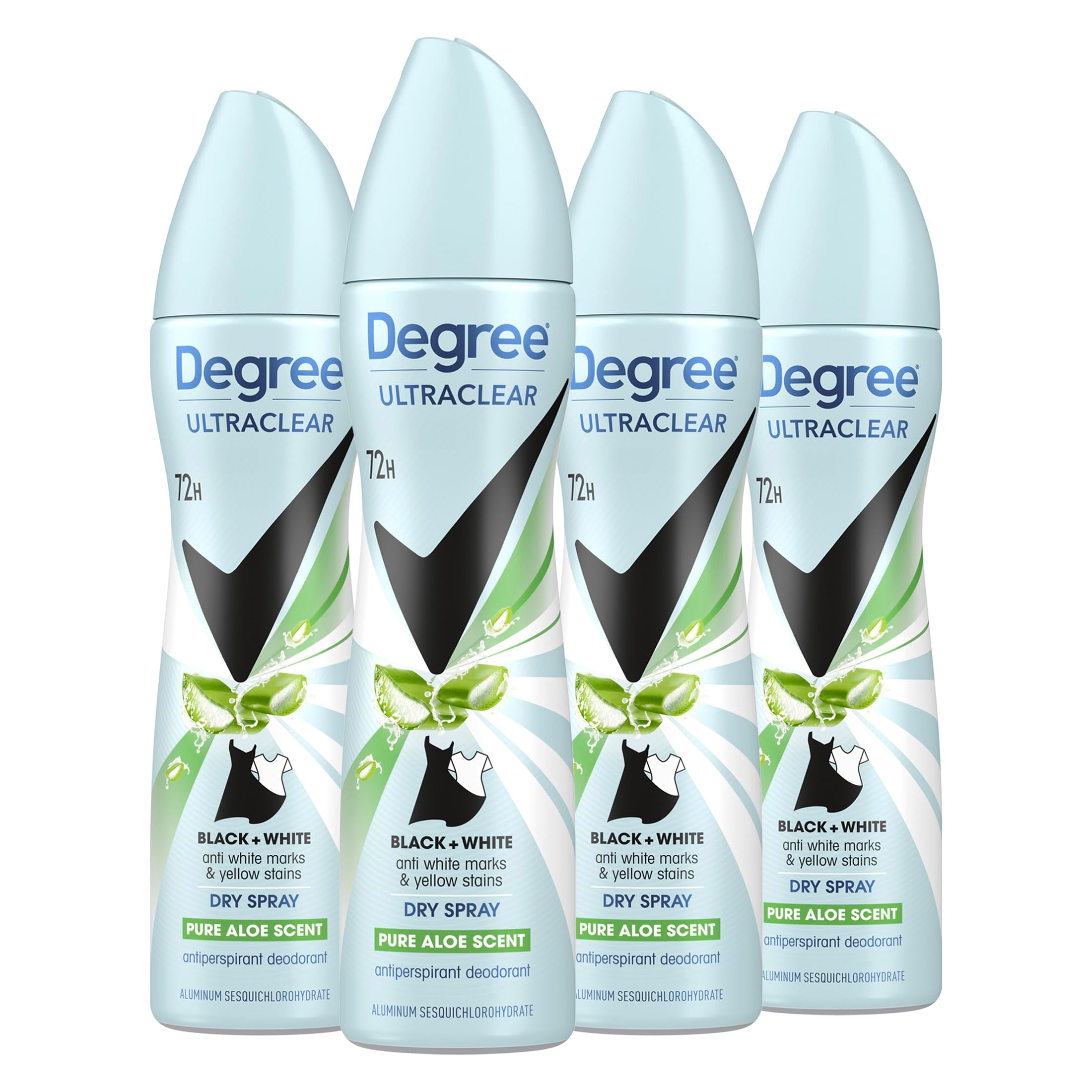 Degree UltraClear empaque de botella para uso diario sin preocupaciones.