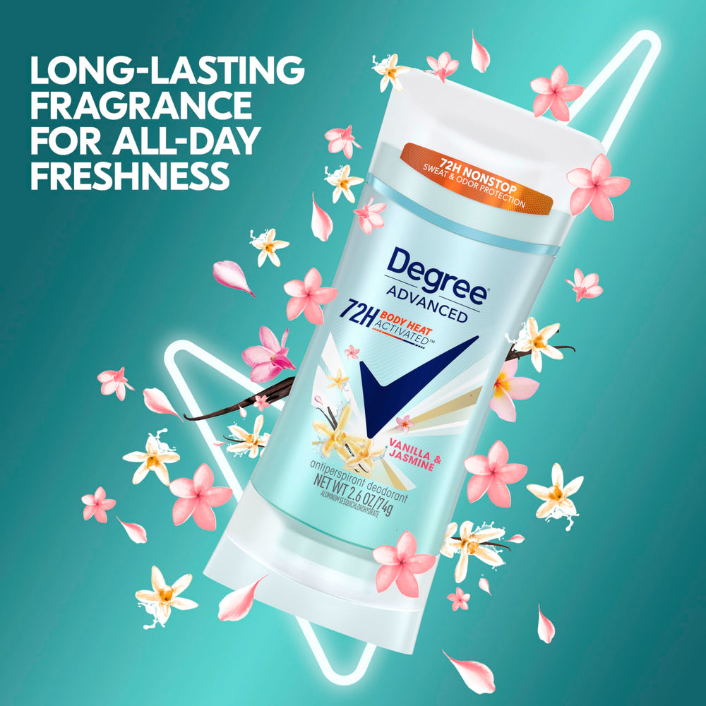 Degree Vanilla Jasmine fragrance swirl conveys a soft warm aroma with every move.
