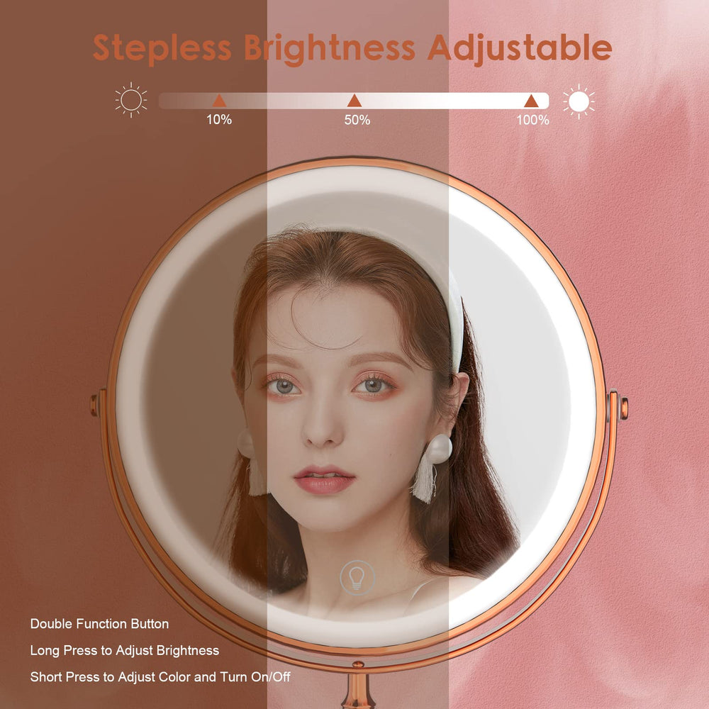 DEIOVWXS LED vanity light with three color temperatures for versatile look.