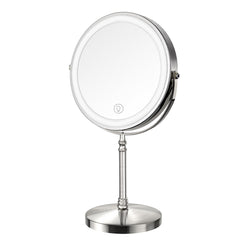 DEIOVWXS lighted makeup mirror offers 1x and 10x magnification for precise detailing.