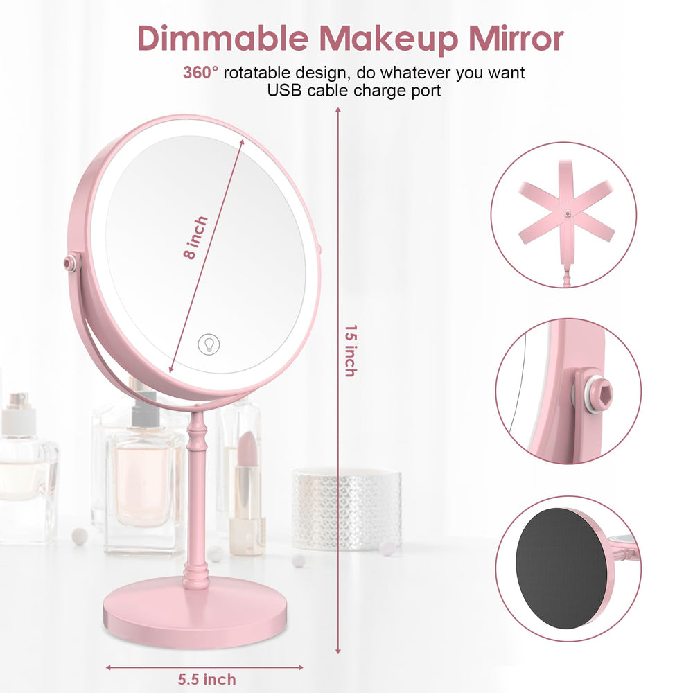 DEIOVWXS mirror with memory of last brightness setting