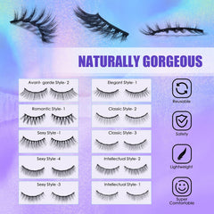 DEJAVIA lashes natural look with subtle 3D effect
