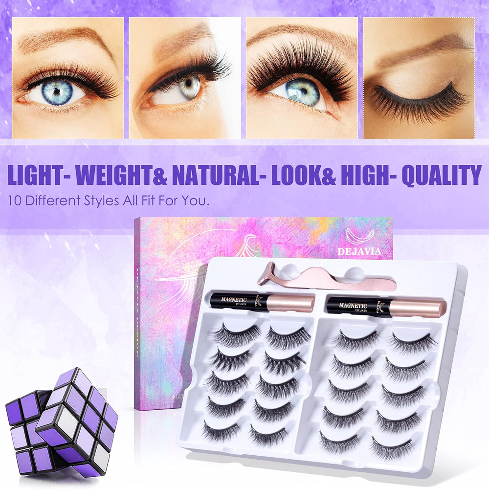 DEJAVIA magnetic eyeliner tubes provide secure lash adhesion