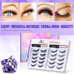 DEJAVIA magnetic eyeliner tubes provide secure lash adhesion