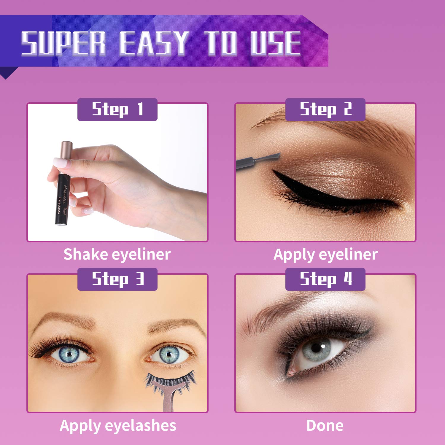 DEJAVIA waterproof liner and lashes for reliable performance