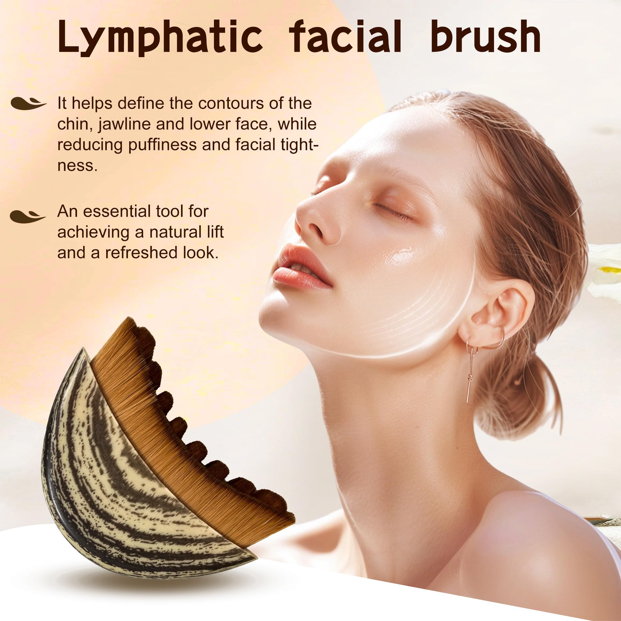 Soft bristles on Dekonmon face brush are skin-friendly and gentle.