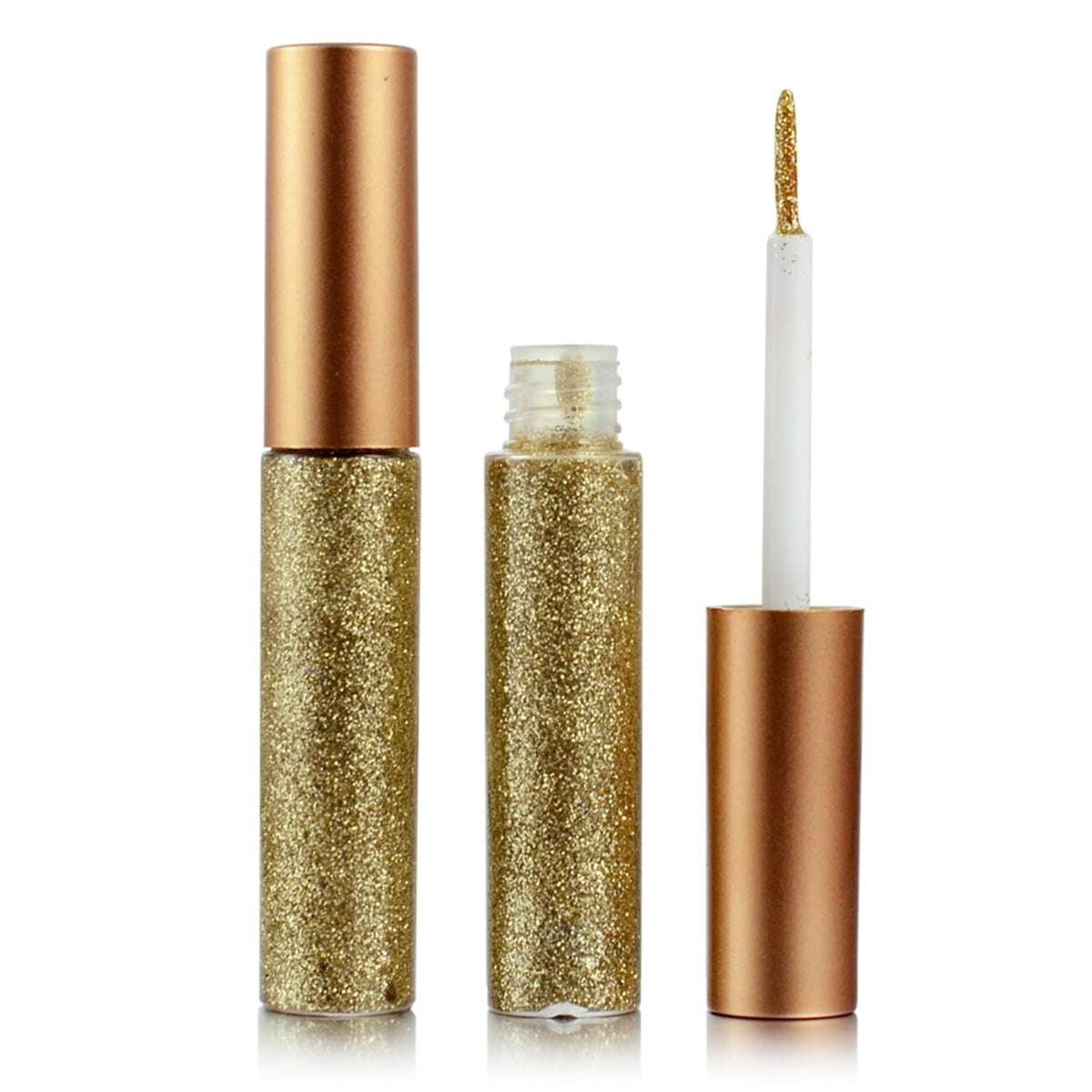 DekRion Glitter-Eyeliner Oro: delineado duradero con purpurina para fiestas