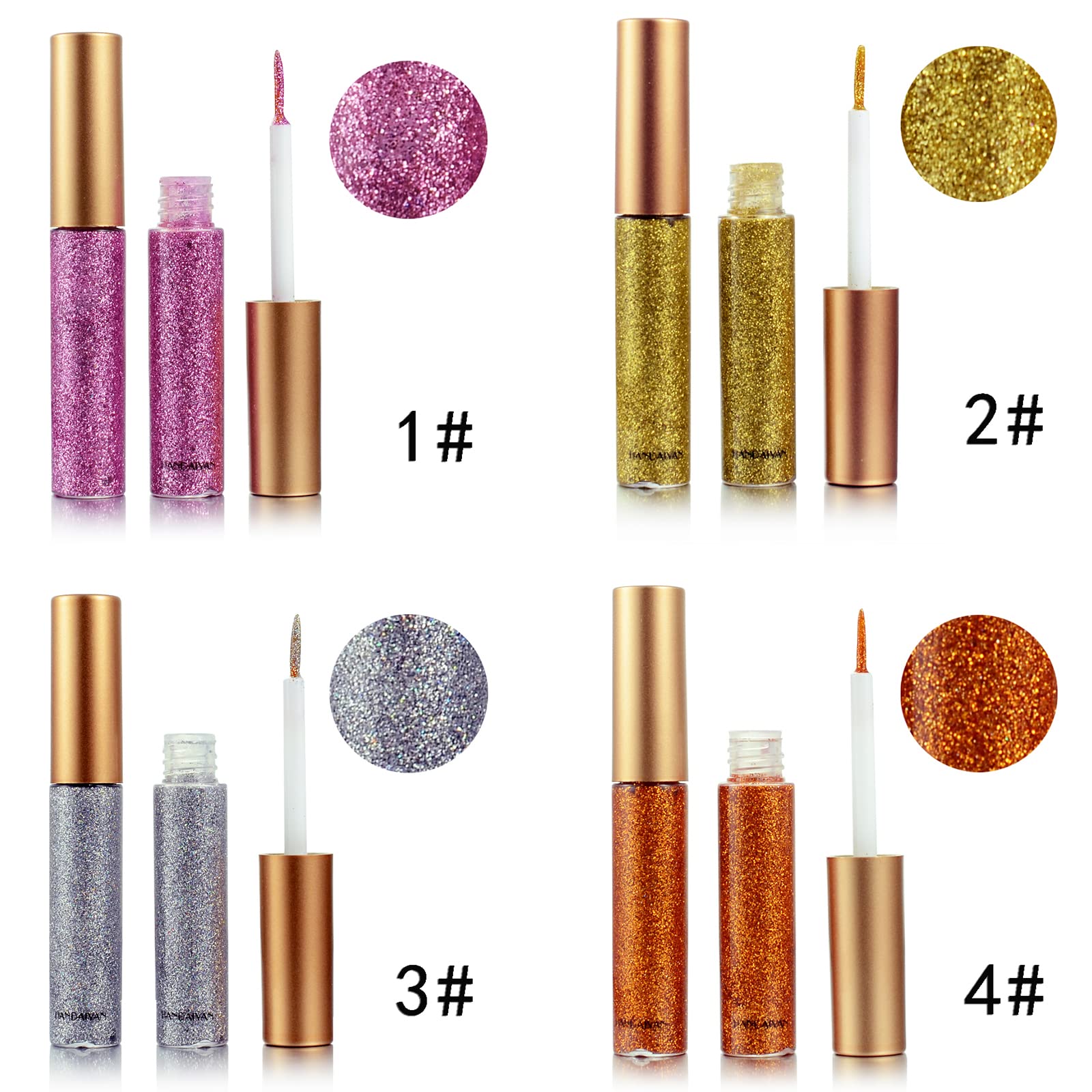 DekRion Glitter-Eyeliner Rosa: acento luminoso y versátil para cualquier ocasión