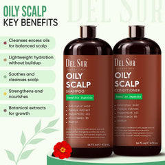 DEL SUR conditioner bottle demonstrating smoothing action for non-greasy lengths