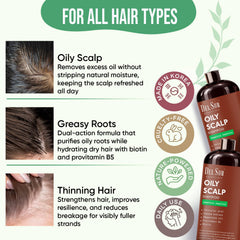DEL SUR peppermint oil shampoo shows refreshing cooling sensation on scalp