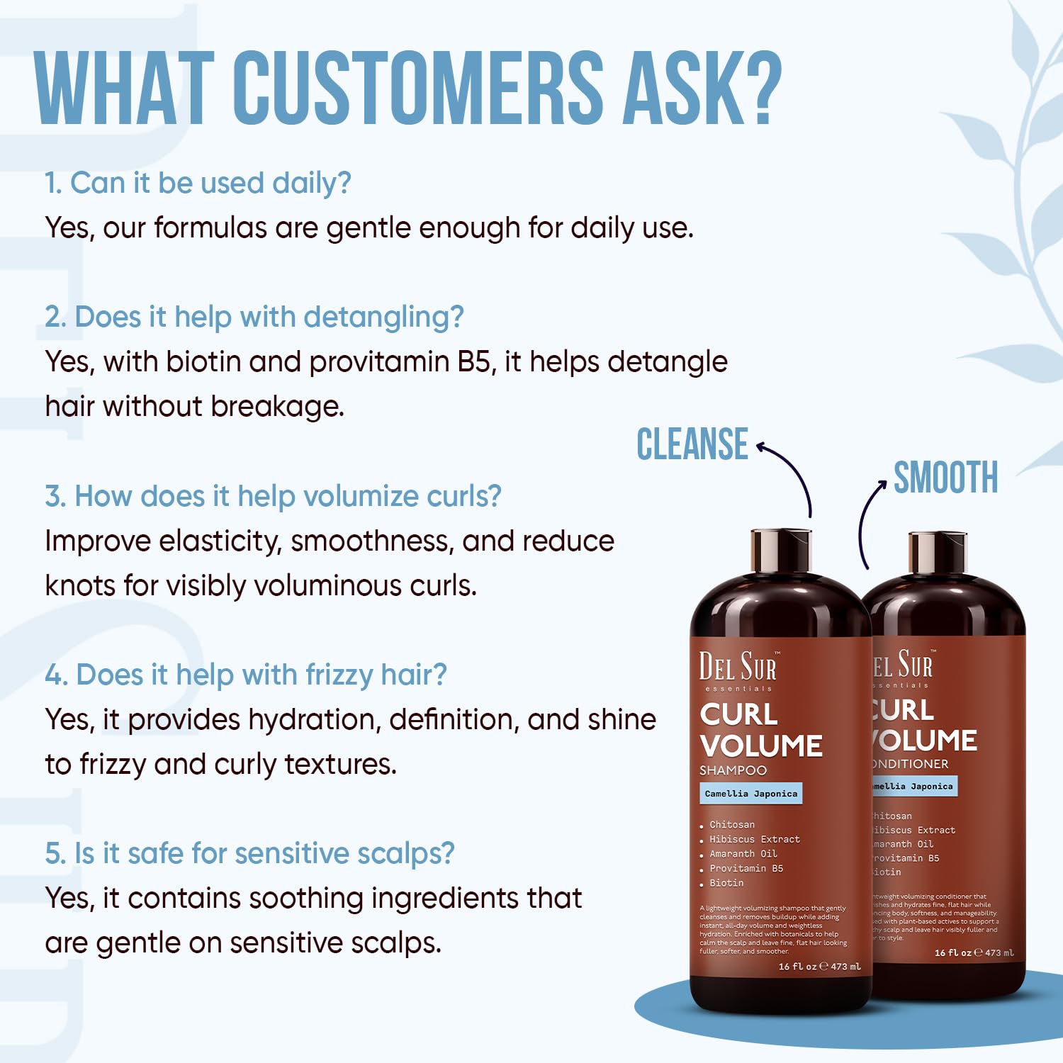 DEL SUR provitamin B5 and biotin close-up showcases nutrient-rich formula
