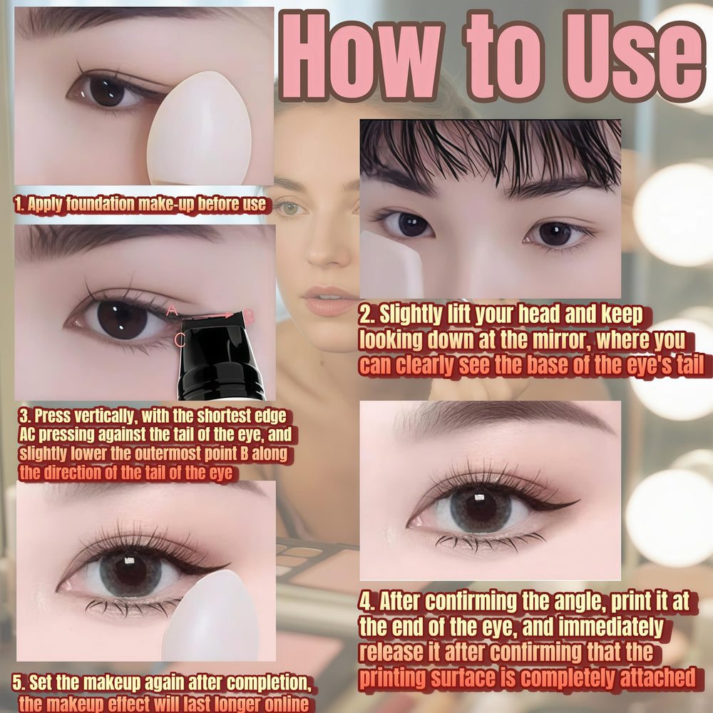 El delineador gel con diseño plegable para ojos y cejas.